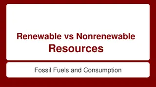Fossil Fuels, Energy Resources, and Consumption Patterns