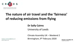 Air Travel Emissions and Trends in the UK