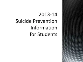 Suicide Prevention Information for Students in the United States