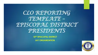 Lay Organization Insights and Support for Episcopal District Presidents