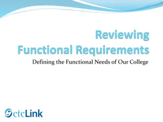 Functional Needs of College System's ERP Implementation