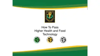 Mastering Higher Health and Food Technology Exams
