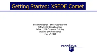XSEDE Comet System Overview and Access Guide