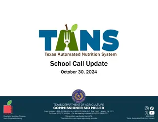 TANS Transition Updates and Events - November 2024 - March 2025