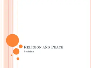 Key Teachings About Peace in Two Religious Traditions