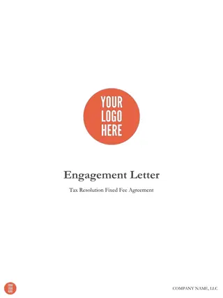 Tax Resolution Services Engagement Letter for [Client Company] by [Your Company]