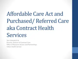 Affordable Care Act and Purchased Health Services