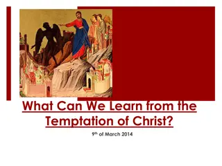 Lessons from the Temptation of Christ and Spiritual Growth
