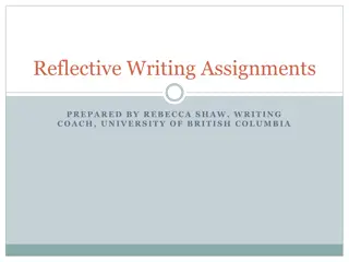 Enhancing Learning Through Reflective Writing Assignments