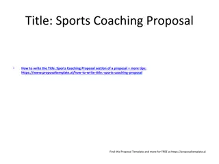 Effective Sports Coaching Proposal Strategies
