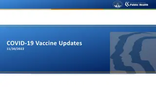 COVID-19 Vaccine Updates and Important Announcements - December 2022