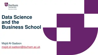 Data Science in Business Schools and Financial Markets