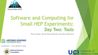 Software and Computing Tools for Small HEP Experiments