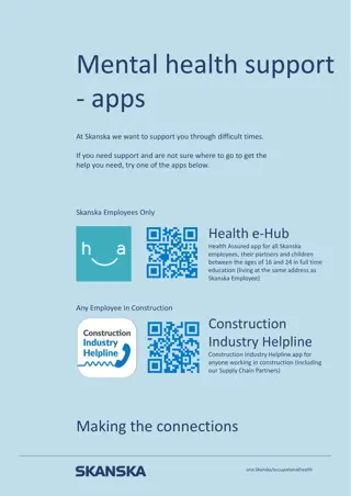 Support through Difficult Times with Mental Health Apps