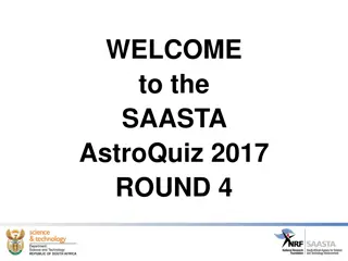 SAASTA AstroQuiz 2017 Round 4 - Test Your Astronomy Knowledge!