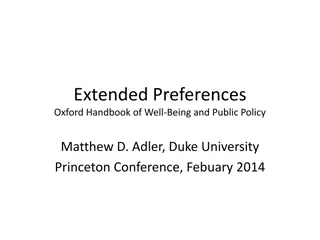Handbook of Well-Being and Public Policy: Extended Preferences Analysis