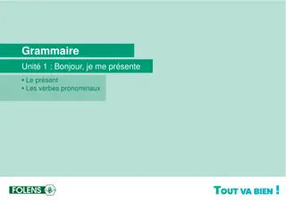 French Present Tense: Formation and Usage of Regular Verbs