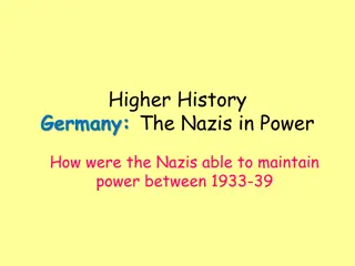 How the Nazis Maintained Power in Germany Between 1933-39