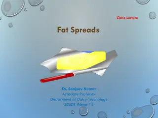 Fat Spreads, Butter, and Makhan Manufacturing Process