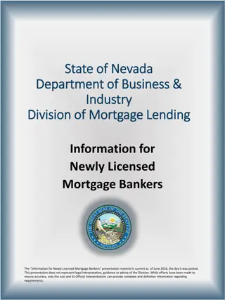 Newly Licensed Mortgage Bankers Information in Nevada