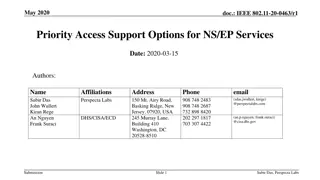 Support Options for NS/EP Priority Services in IEEE 802.11be