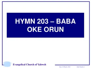 Evangelical Church of Yahweh Hymn Collection
