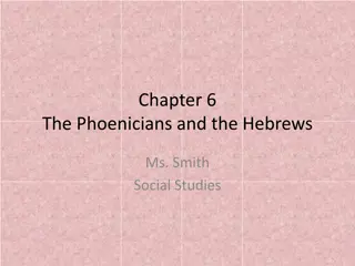 Phoenicians and Hebrews: Cultures, Trade, and Alphabet Development