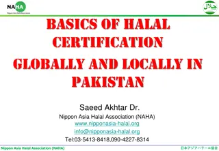 Halal Certification Globally and Locally in Pakistan