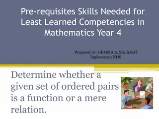 Mathematics Year 4: Developing Ordered Pair Skills