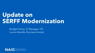 SERFF Modernization Update & Key Enhancements Overview