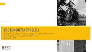 University Consultancy Policy and Guidelines