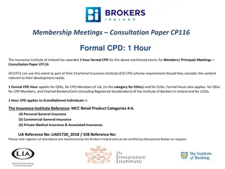 Insurance Institute CPD Events for Professional Development