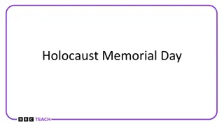 Remembrance and Reflection on Holocaust Memorial Day