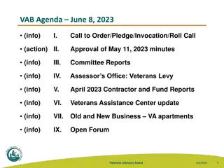 Veterans Advisory Board Meeting Highlights June 8, 2023