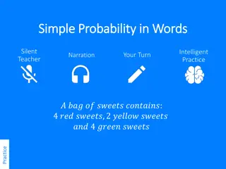 Simple Probability with Sweets and Dice