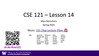Important Updates and Reminders for CSE 121 Spring 2023