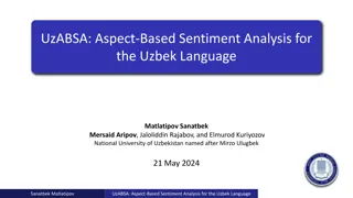 Aspect-Based Sentiment Analysis for Uzbek Language Research