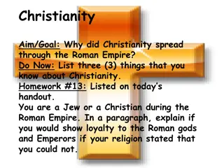 The Spread of Christianity in the Roman Empire
