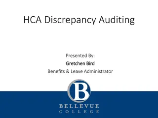 Auditing Discrepancies in HCA Benefits Administration