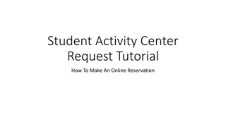 How to Make an Online Reservation at Student Activity Center