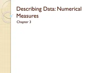 Descriptive Statistics: Central Tendency and Variability Measures