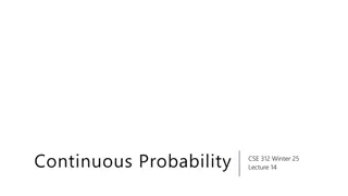 Continuous Probability in CSE 312 Winter Lecture 14