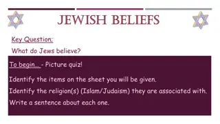 Jewish Beliefs: A Comprehensive Exploration