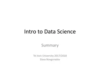 Introduction to Data Science at Tel Aviv University with Slava Novgorodov