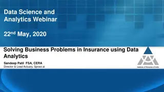 Solving Business Problems in Insurance with Data Analytics by Sandeep Patil at Webinar