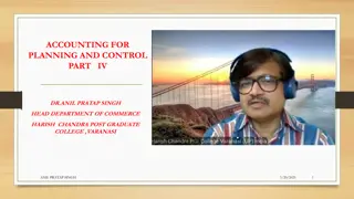 Managerial Accounting Approaches for Budget Planning