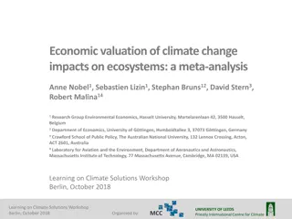 Economic Valuation of Climate Change Impacts on Ecosystems: A Meta-Analysis