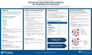 Optimizing Research Poster Layout: Graphics, Fonts, and Content Recommendations