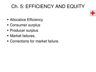 Allocative Efficiency and Market Failures