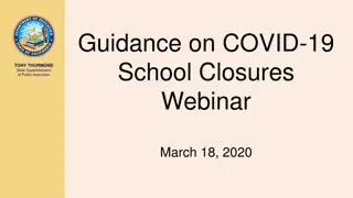 Guidance on COVID-19 School Closures and Distance Learning Strategies